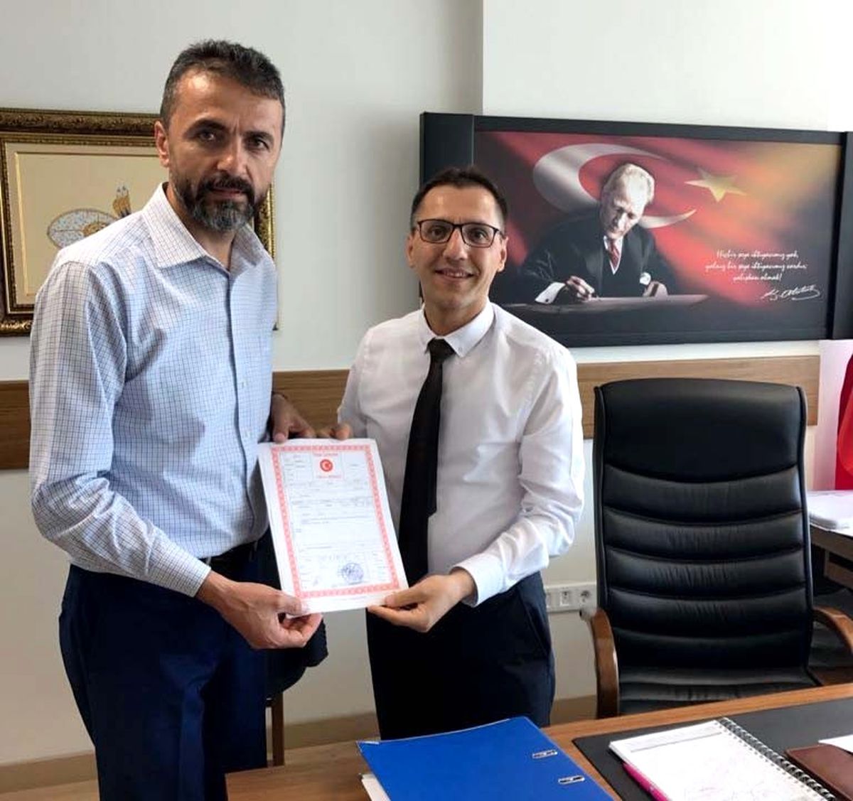 Doğanay, Yeni İl Başkanlığı Binasının Tapusunu Aldı