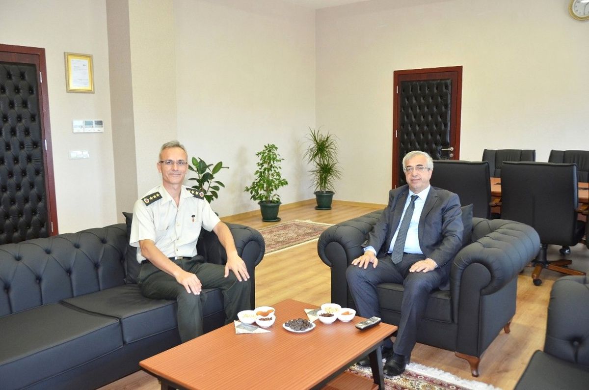 İl Jandarma Komutanı Albay Oğuz, Rektör Şengörür ile Görüştü