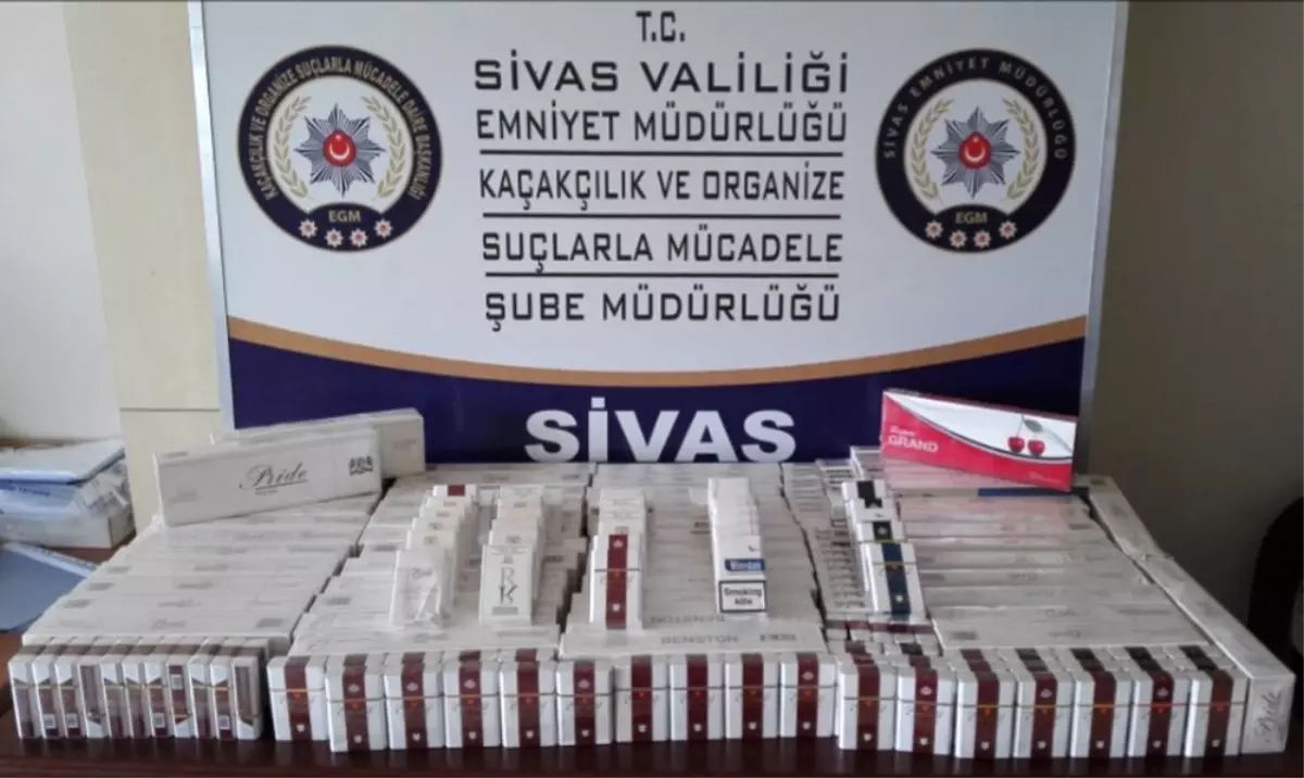 Sivas\'ta Kaçak Sigara Operasyonu