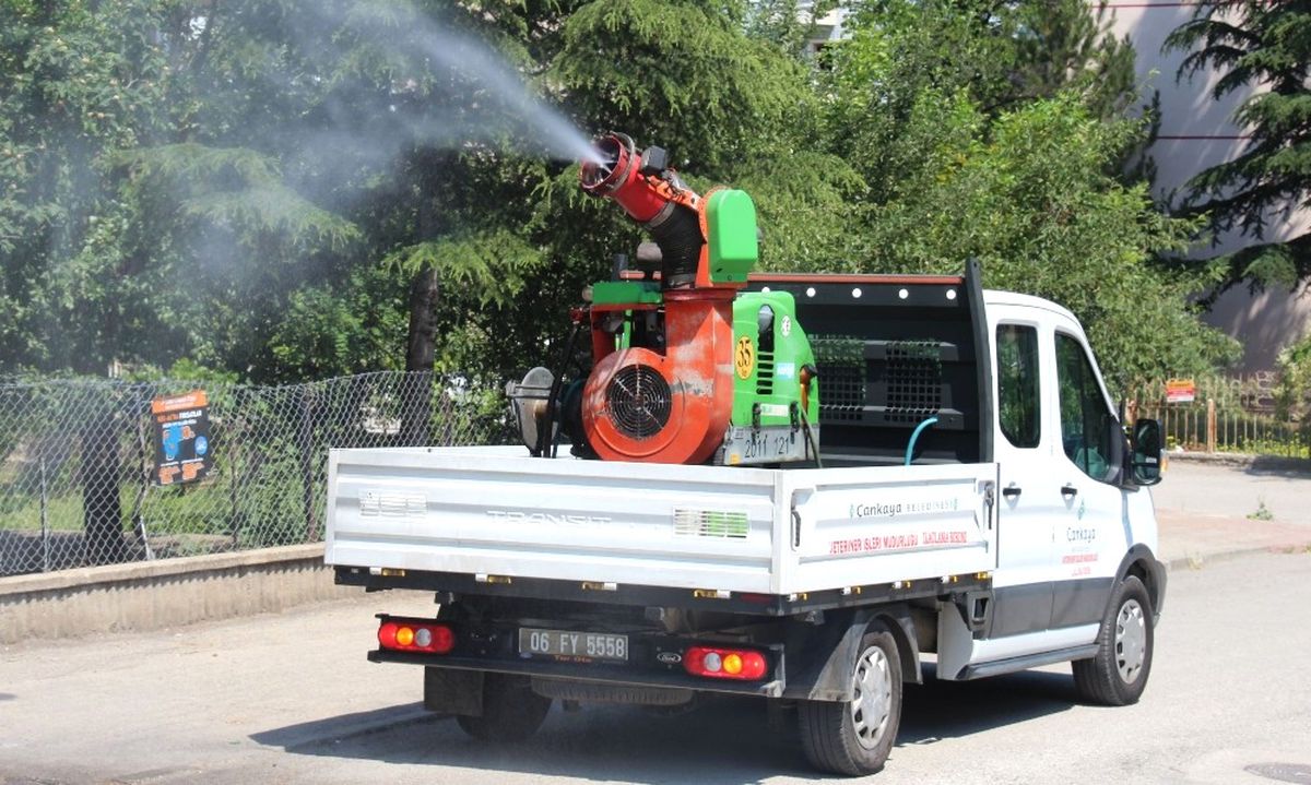Çankaya Belediyesinden 7/24 İlaçlama Hizmeti
