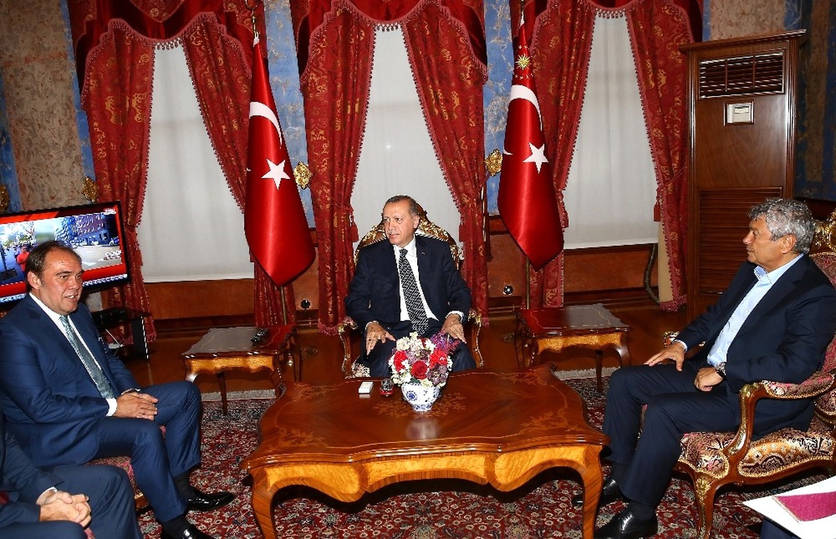 Demirören ve Lucescu\'dan Cumhurbaşkanı\'na Ziyaret