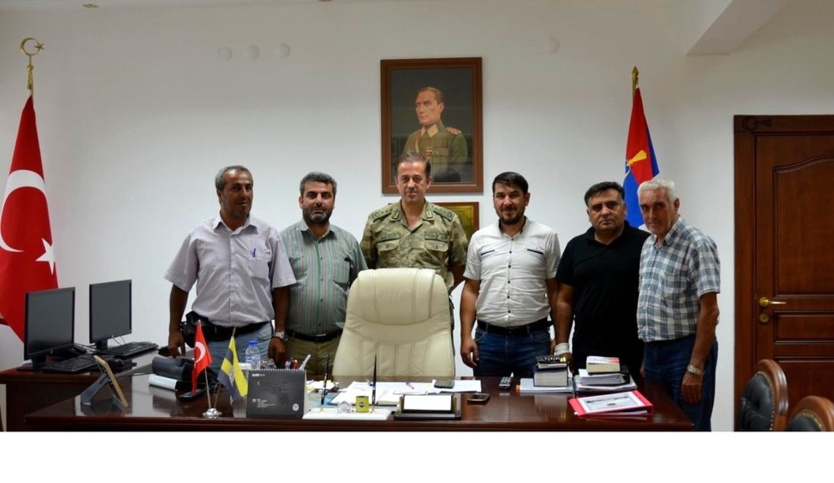 Gazetecilerden Jandarma Komutanı Başaklıgil\'e Hayırlı Olsun Ziyareti