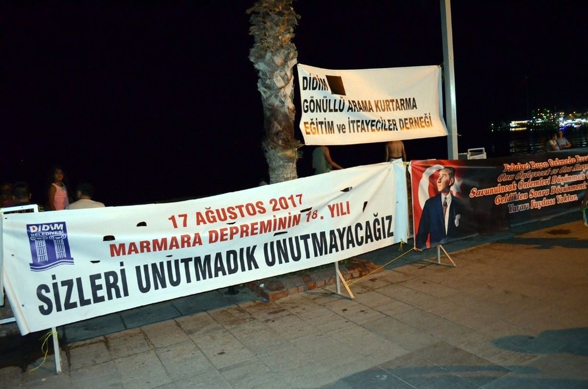Marmara Depremi 18. Yılında Didim\'de Unutulmadı