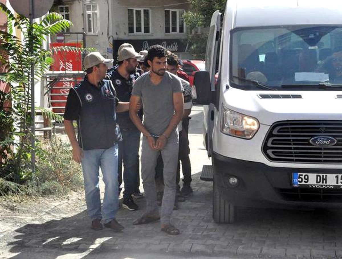 Tekirdağ\'da Yakalanan Deaş\'lı 4 Suriyeli Adliyede