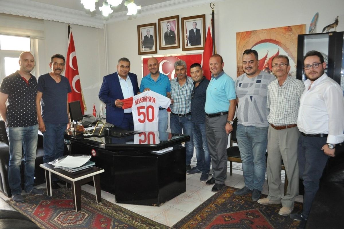 Nevşehirspor Yönetimi MHP İl Başkanı Kaya\'yı Ziyaret Etti