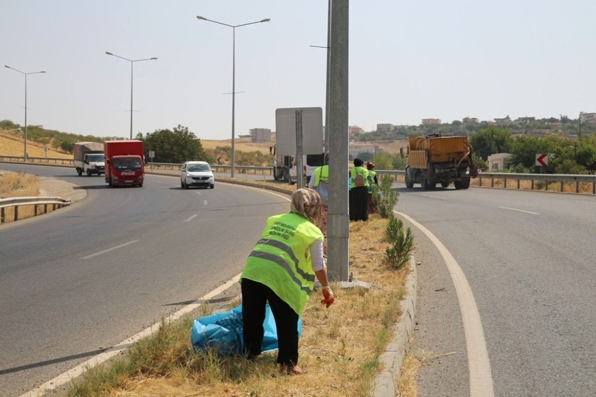 Siirt\'te Yol Kenarları Temizleniyor