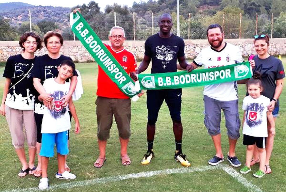 Demba Ba Bodrum\'da Çalışmalarına Devam Ediyor (Fotoğrafları)