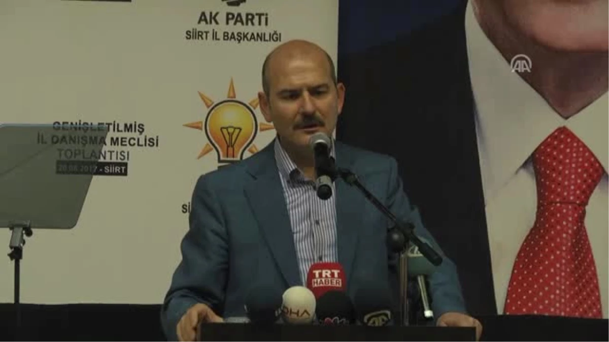 Soylu: "(Kılıçdaroğlu\'nun Focus Dergisine Yaptığı Açıklama) Çıkıp Özür Dilemesi Gerekiyor" - Siirt