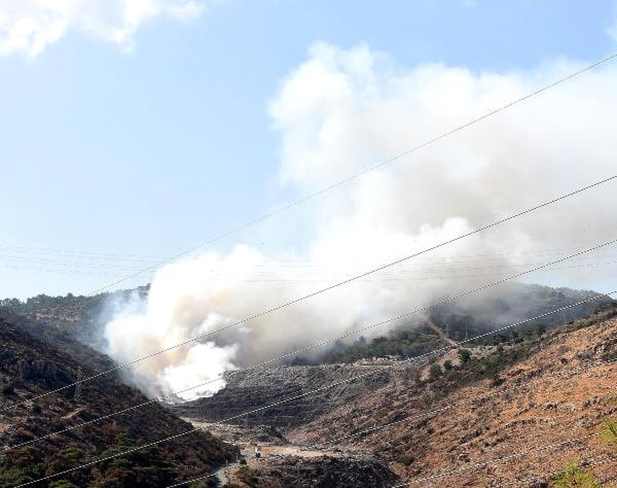 Bodrum\'da Katı Atık Depolama Alanında Yine Yangın