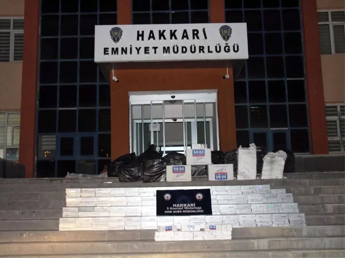 Hakkari\'de 23 Bin Paket Kaçak Sigara Ele Geçirildi