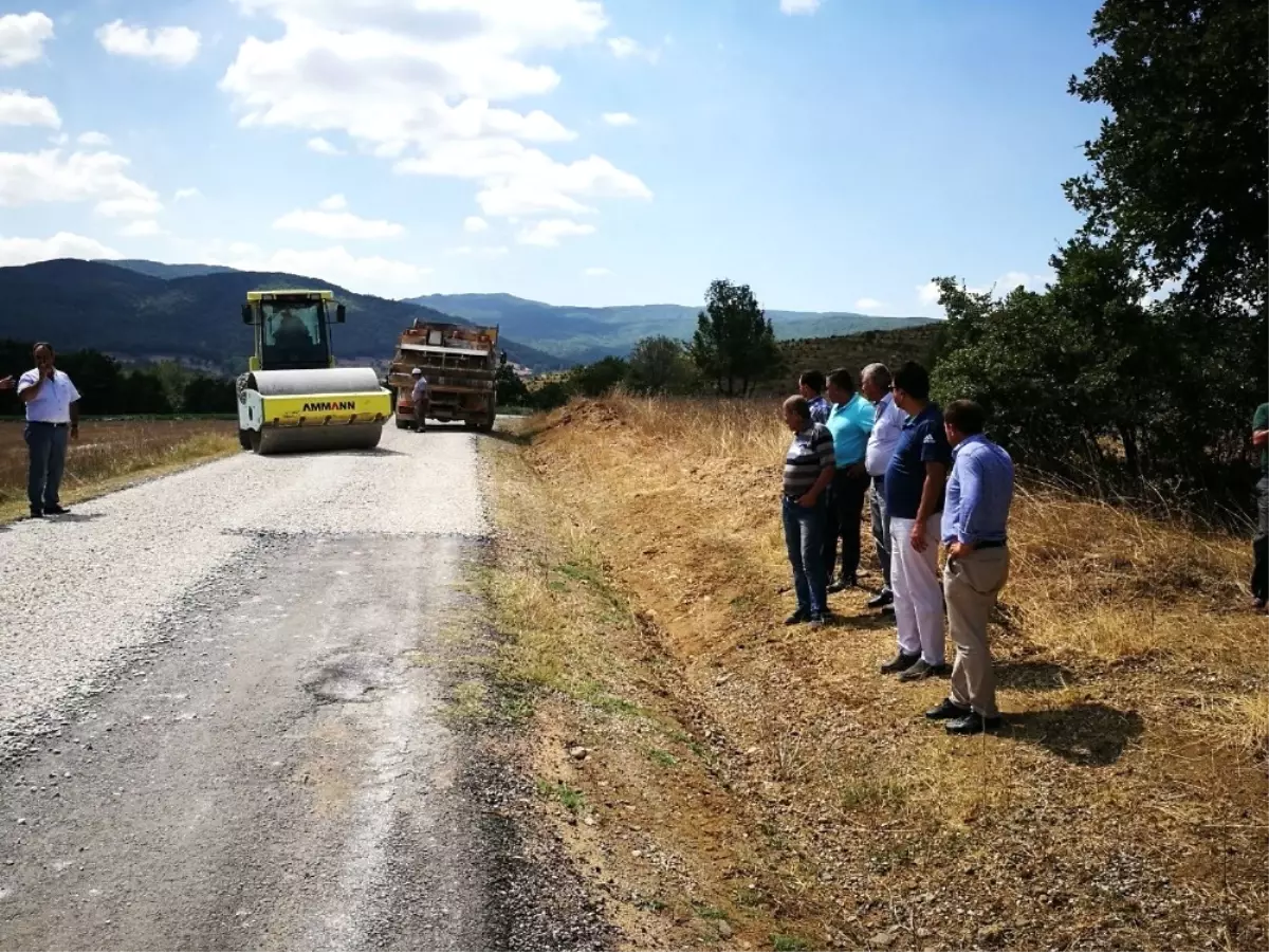 Lapseki\'de Yol Çalışmaları