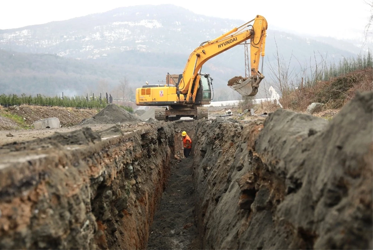 Yanık Mahallesi\'nde Kanalizasyon Projesi Tamamlanıyor