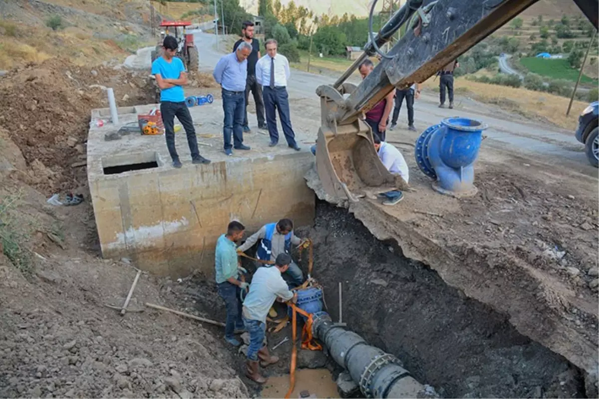 Epcim,içme Suyu Şebeke Hattı İmalatlarını Denetledi