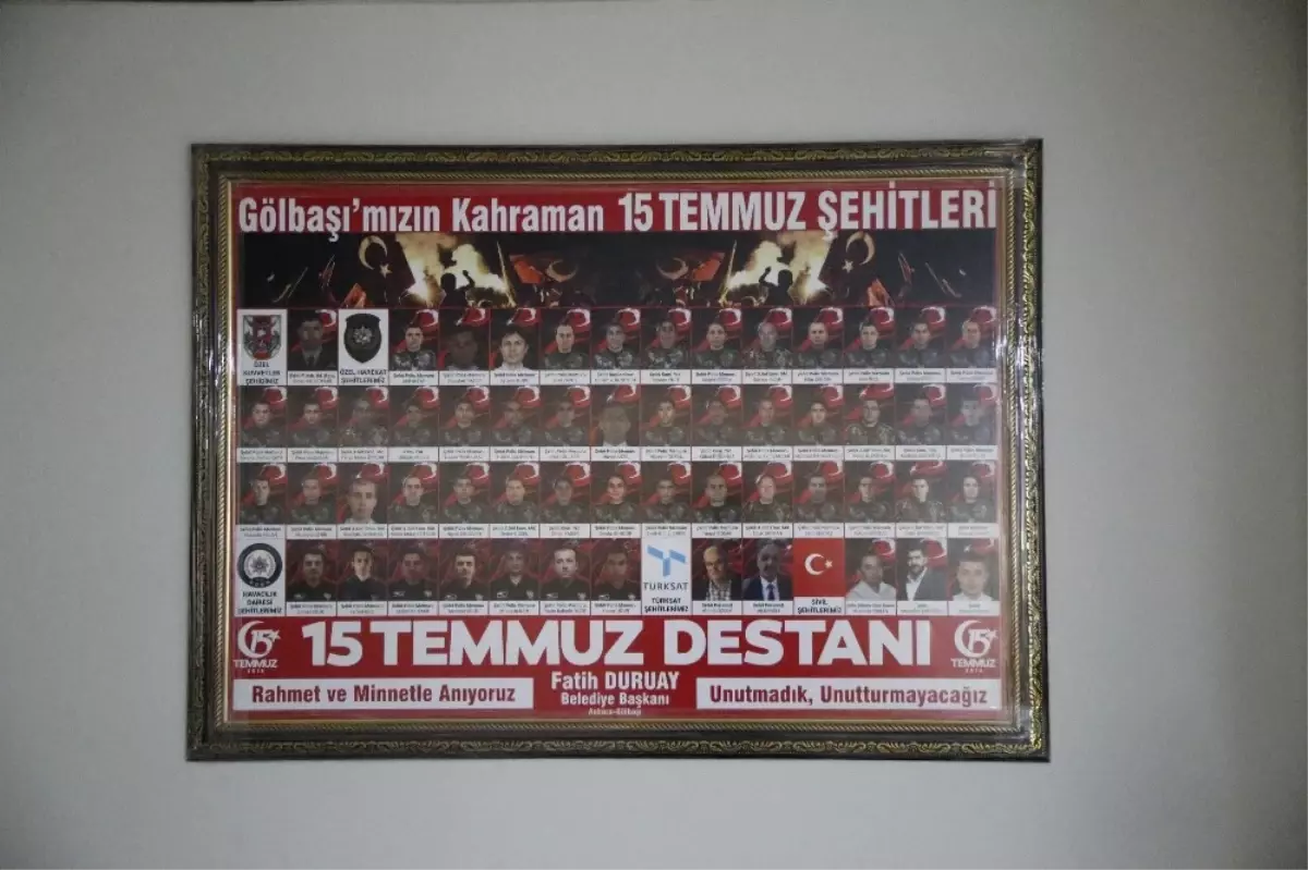 Gölbaşı Belediyesi, 15 Temmuz\'un Kahraman Şehitlerini Unutturmuyor