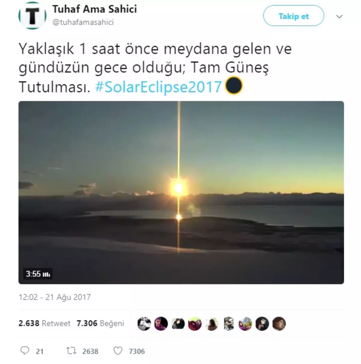 Güneş Sanki Twitter\'da Tutuldu