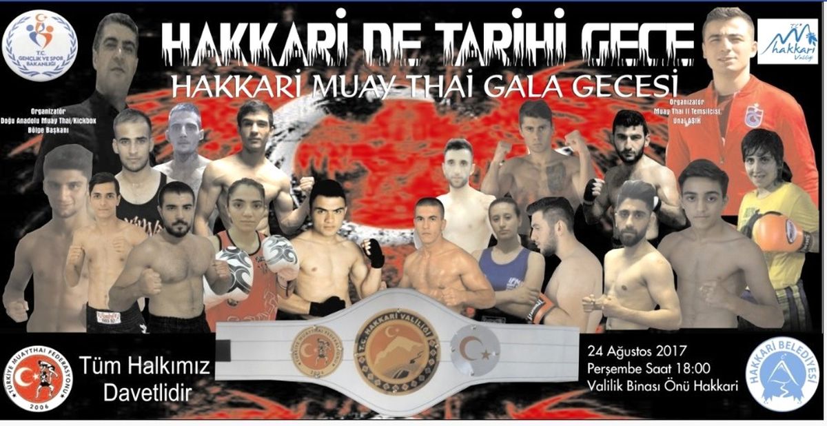 Hakkari\'de Muay Thai Gala Gecesi