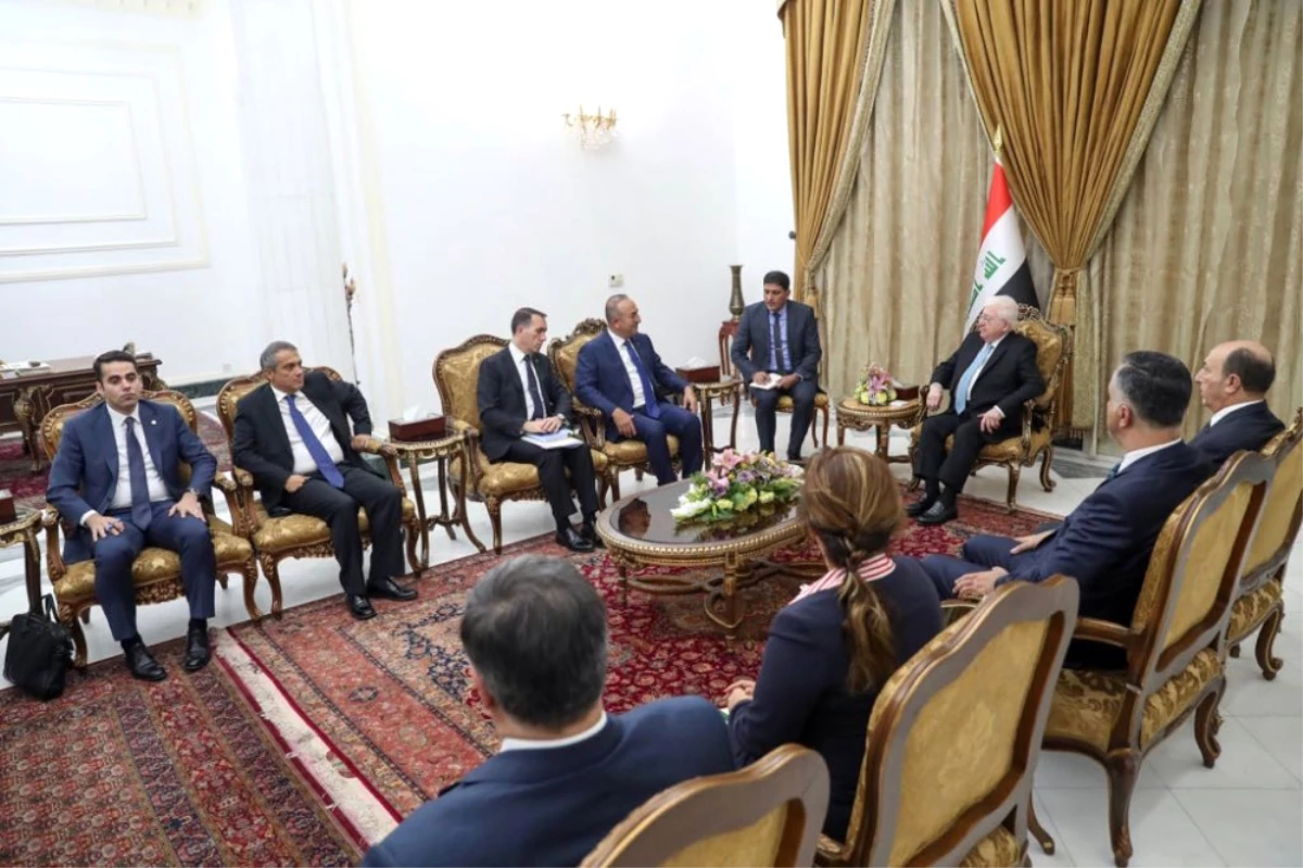 Çavuşoğlu, Irak Cumhurbaşkanı Masum ile Görüştü
