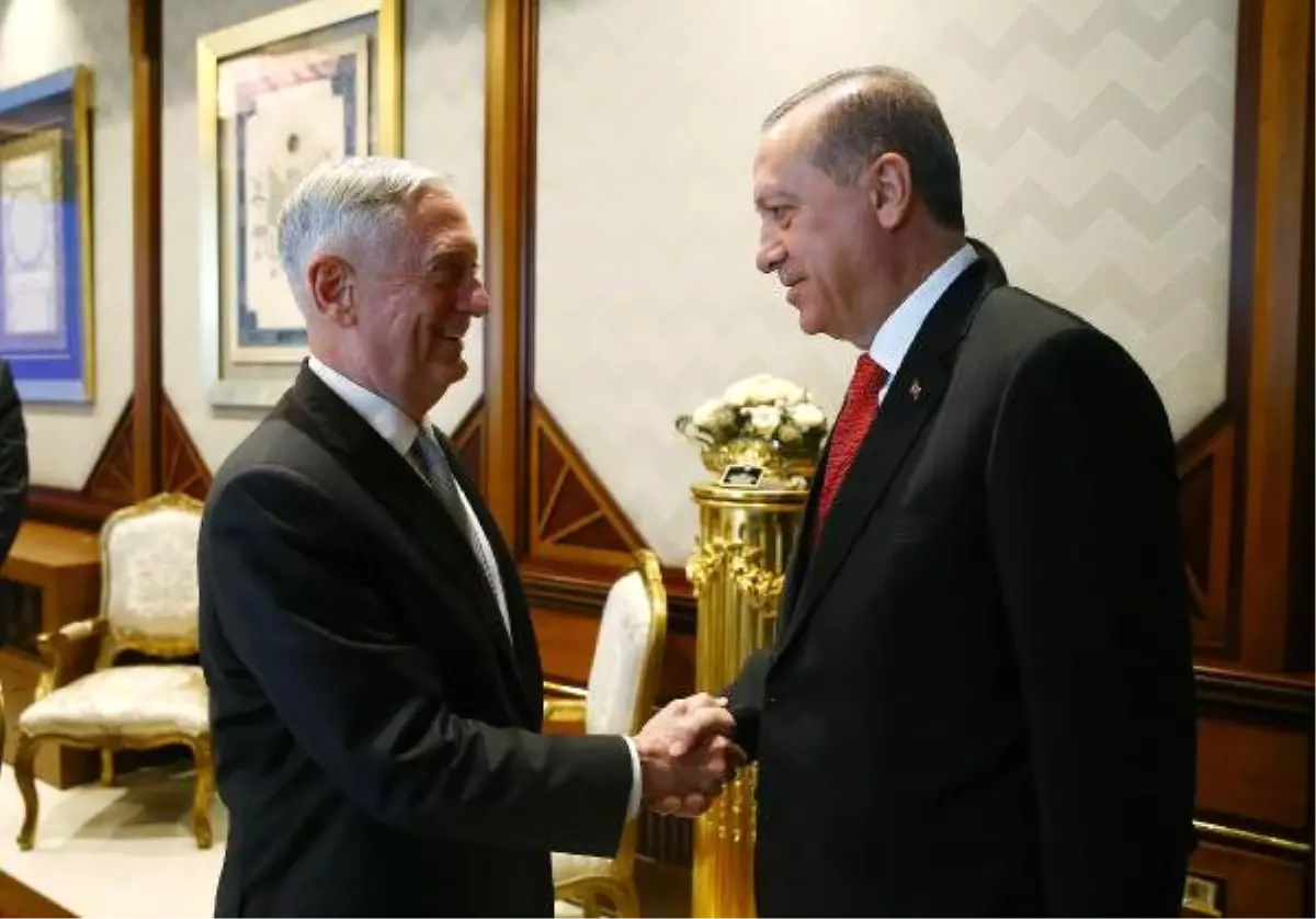 Cumhurbaşkanı Erdoğan, ABD Savunma Bakanı James Mattis\'i Beştepe\'de Kabul Etti (2) (Yeniden)