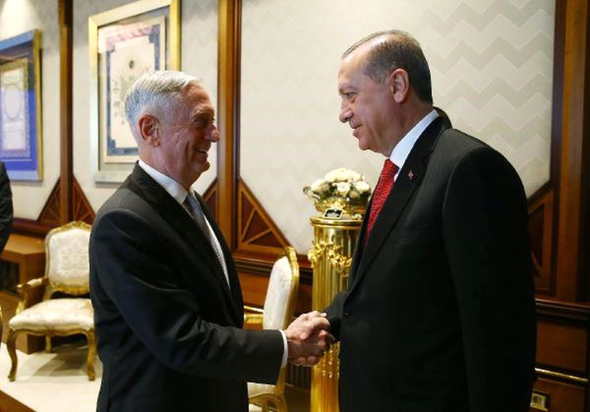 Cumhurbaşkanı Erdoğan, ABD Savunma Bakanı Mattis\'i Kabul Etti