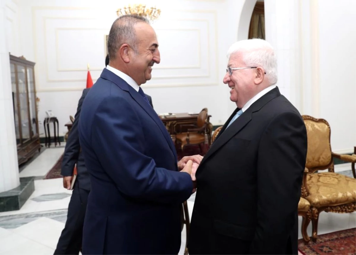 Dışişleri Bakanı Çavuşoğlu Irak Cumhurbaşkanı Masum ile Görüştü