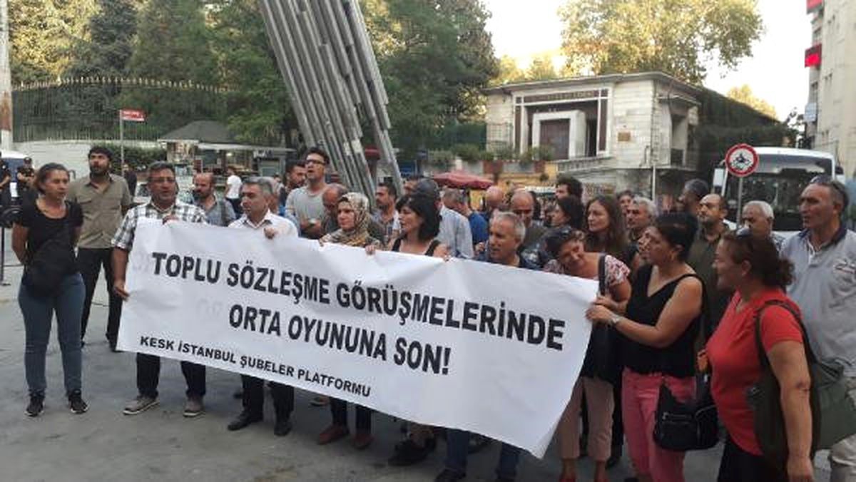 Kesk\'ten Toplu Sözleşme Protestosu