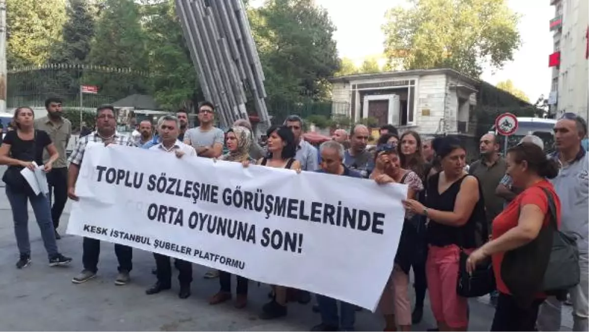 Kesk\'ten Toplu Sözleşme Protestosu