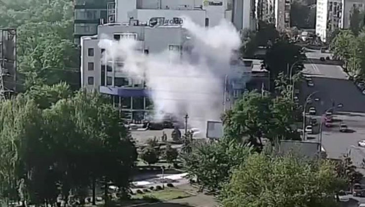 Bağımsızlık Günü Kutlayan Ukrayna\'da Korkutan Patlama
