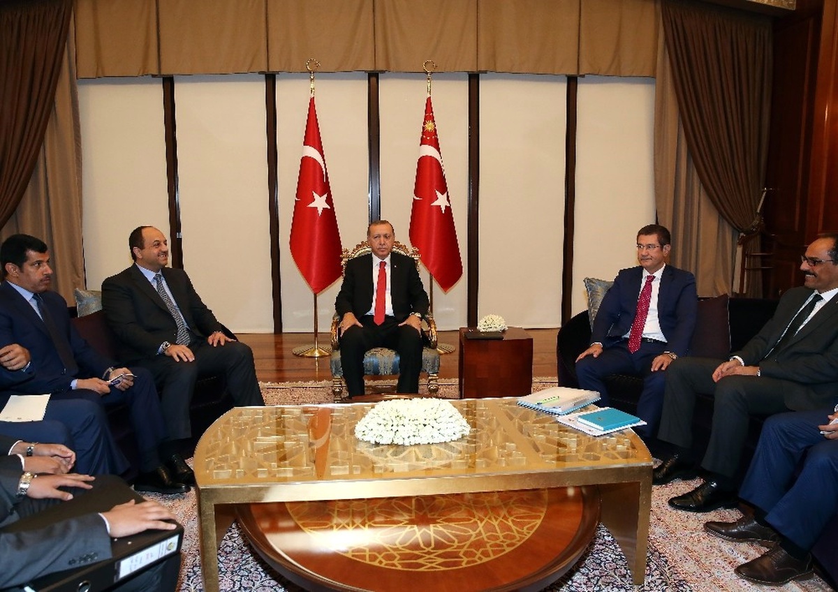 Dha Ankara- Cumhurbaşkanı Erdoğan Katar Savunma Bakanı\'nı Kabul Etti