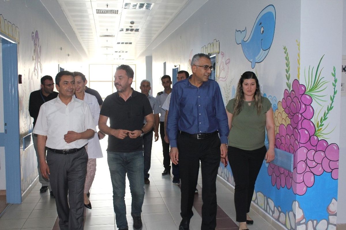 Genel Sekreter Öz, Boyama Yapılan Hastaneyi Ziyaret Etti