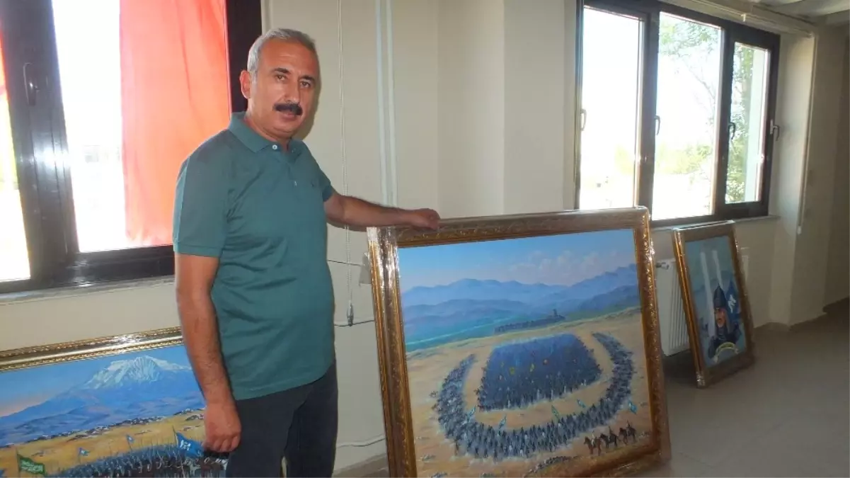 Malazgirtli Ressam 1071 Zaferini Resimlerle Anlatacak