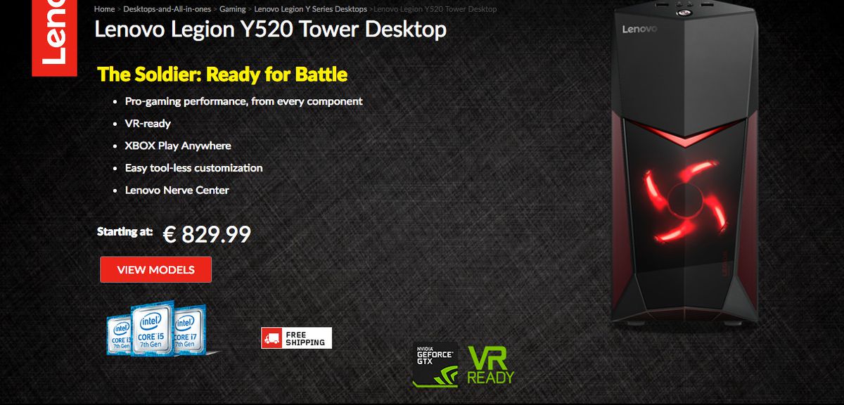 Vr Destekli Yeni Lenovo Legion Tower Masaüstü Serisi Tanıtıldı