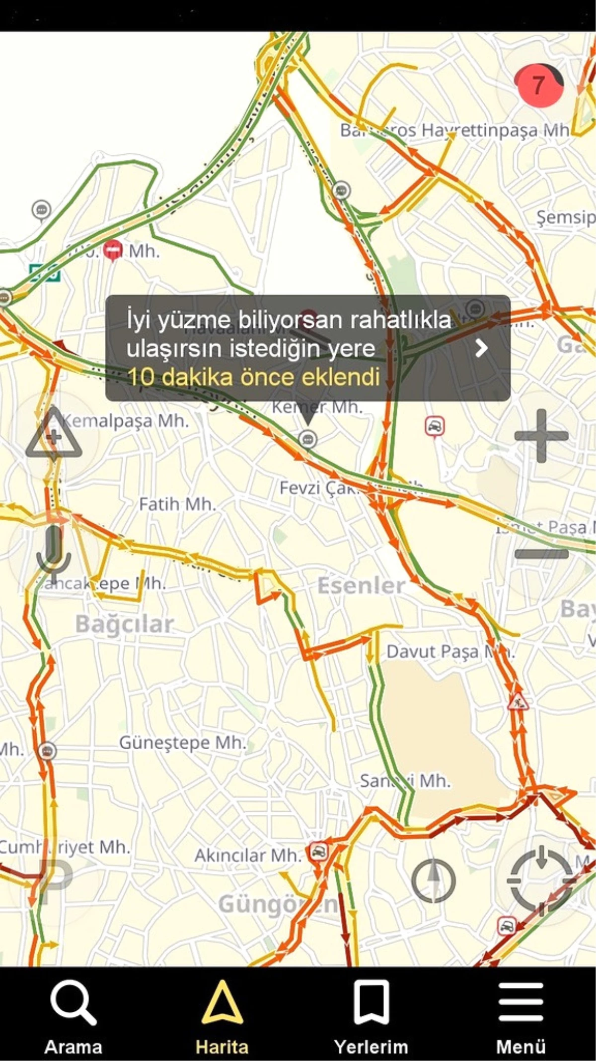 Yandex Navigasyon\'da Yazılan Komik Trafik Yorumları