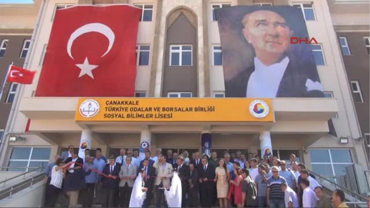 Çanakkale TOBB Başkanı Hisarcıklıoğlu Çanakkale\'de