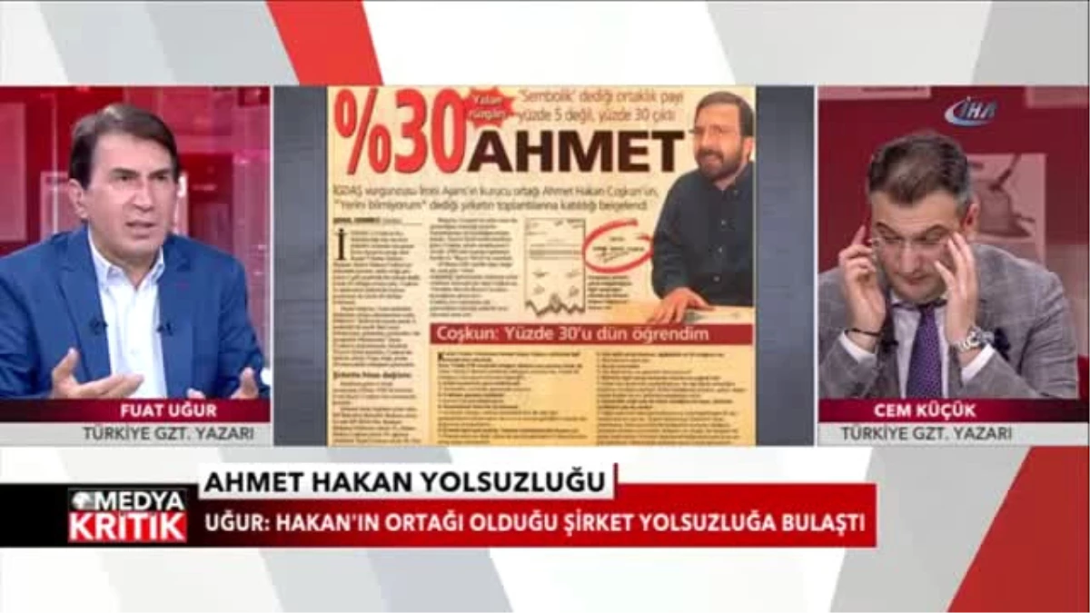 Gazeteci-Yazar Fuat Uğur ve Cem Küçük: "İgdaş\'tan Çaldığın Paraların Hesabını Ver Ahmet Hakan"
