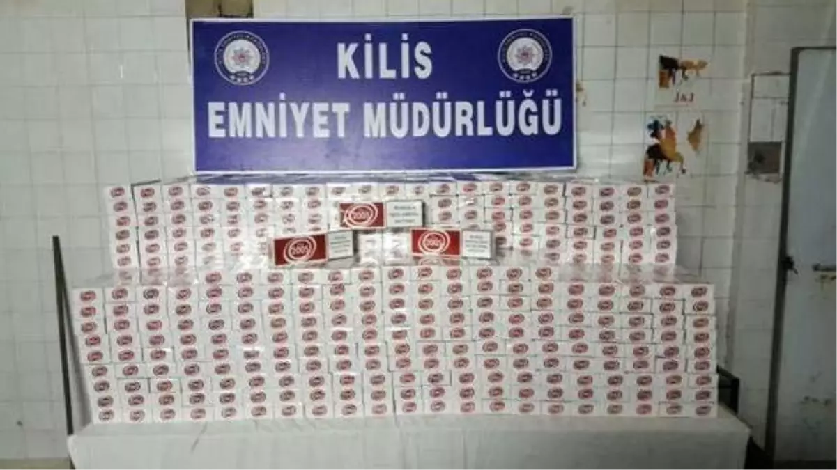 Kilis\'te 5 Bin Paket Kaçak Sigara Ele Geçirildi