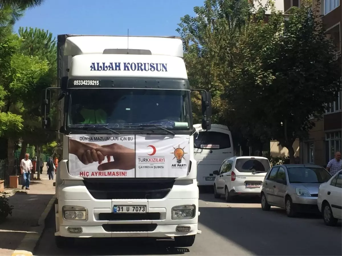 Suriyeli Göçmenler İçin 6 Tır Yardım Darıca\'dan Yola Çıktı