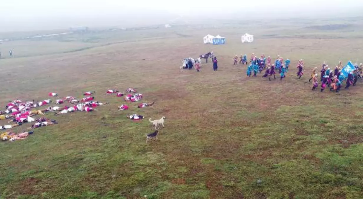 1500 Rakımlı Yaylada Savaş Sahnesi Canlandırıldı