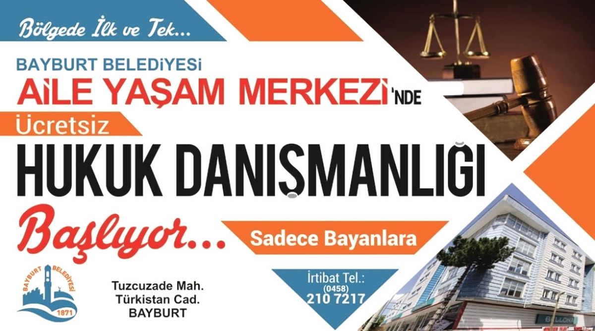 Bayburt Belediyesi\'nden Ücretsiz Hukuk Danışmanlığı Hizmeti