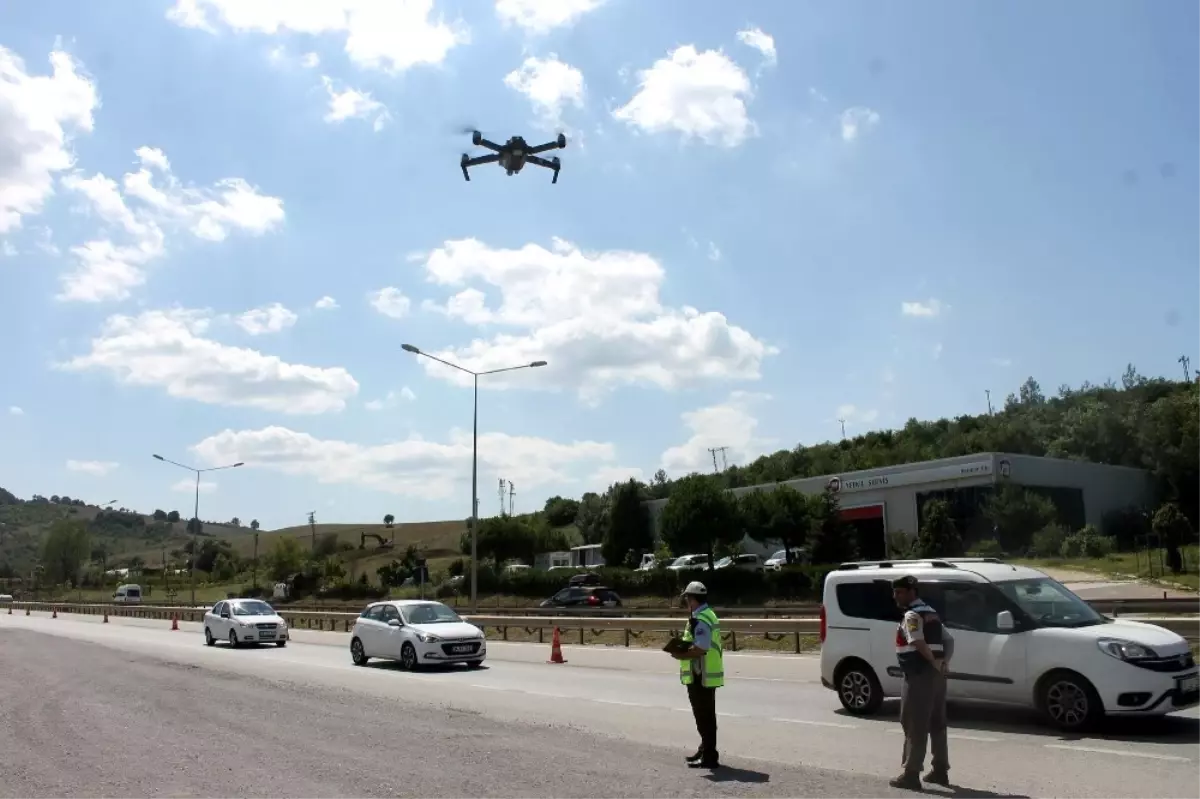 Bayram Trafiğinde Drone\'lar Ceza Yağdırıyor