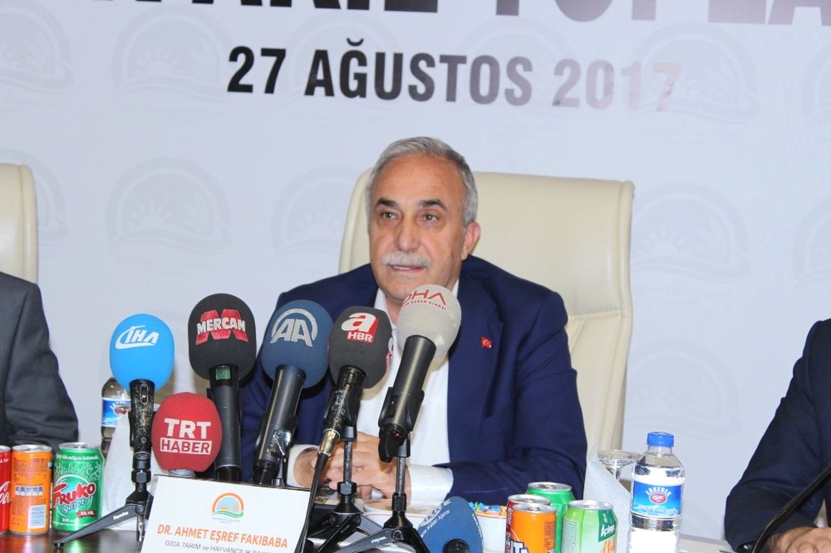 Gıda, Tarım ve Hayvancılık Bakanı Ahmet Eşref Fakıbaba Açıklaması