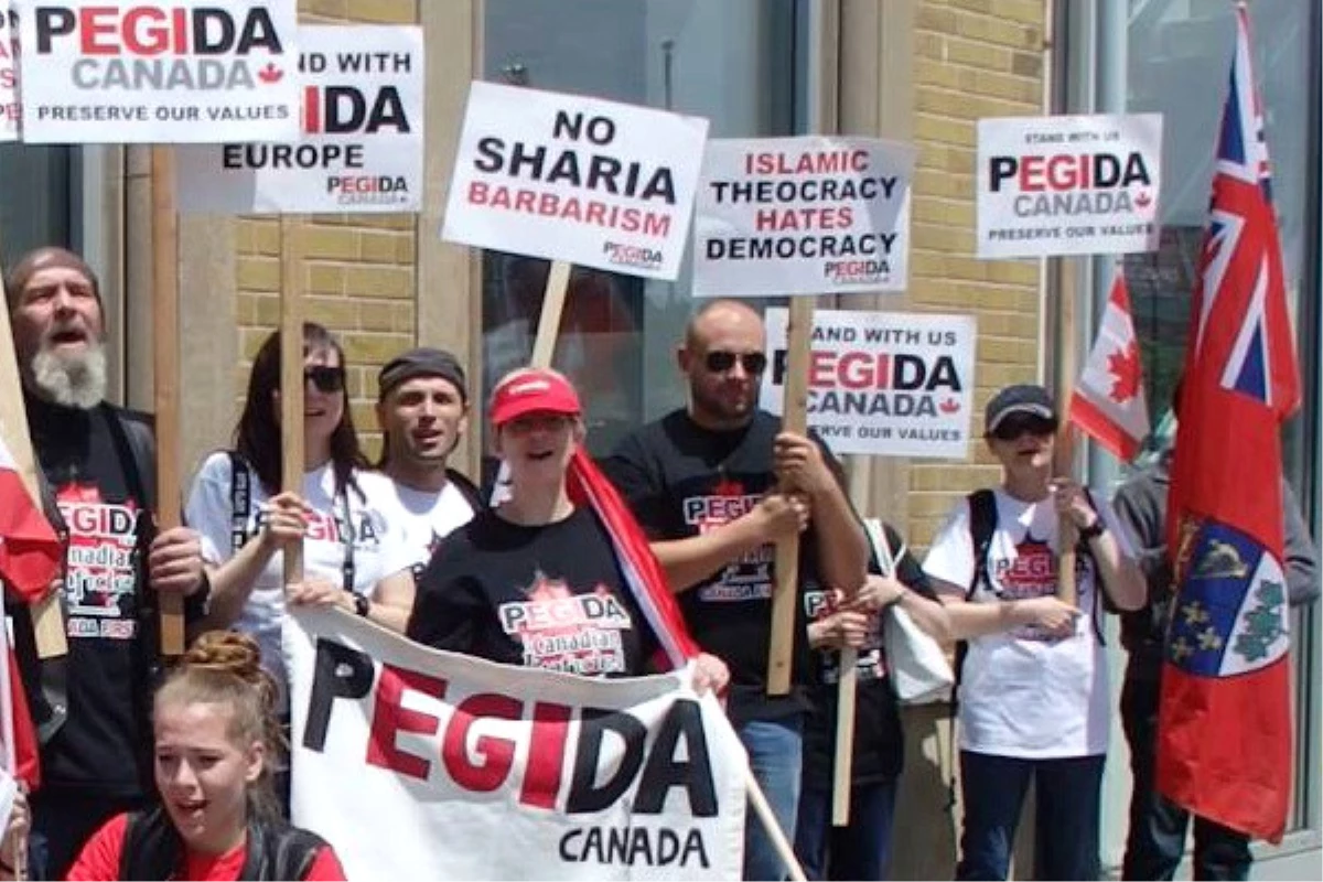 Pegida\'dan Kanada\'da İslam Karşıtı Gösteri