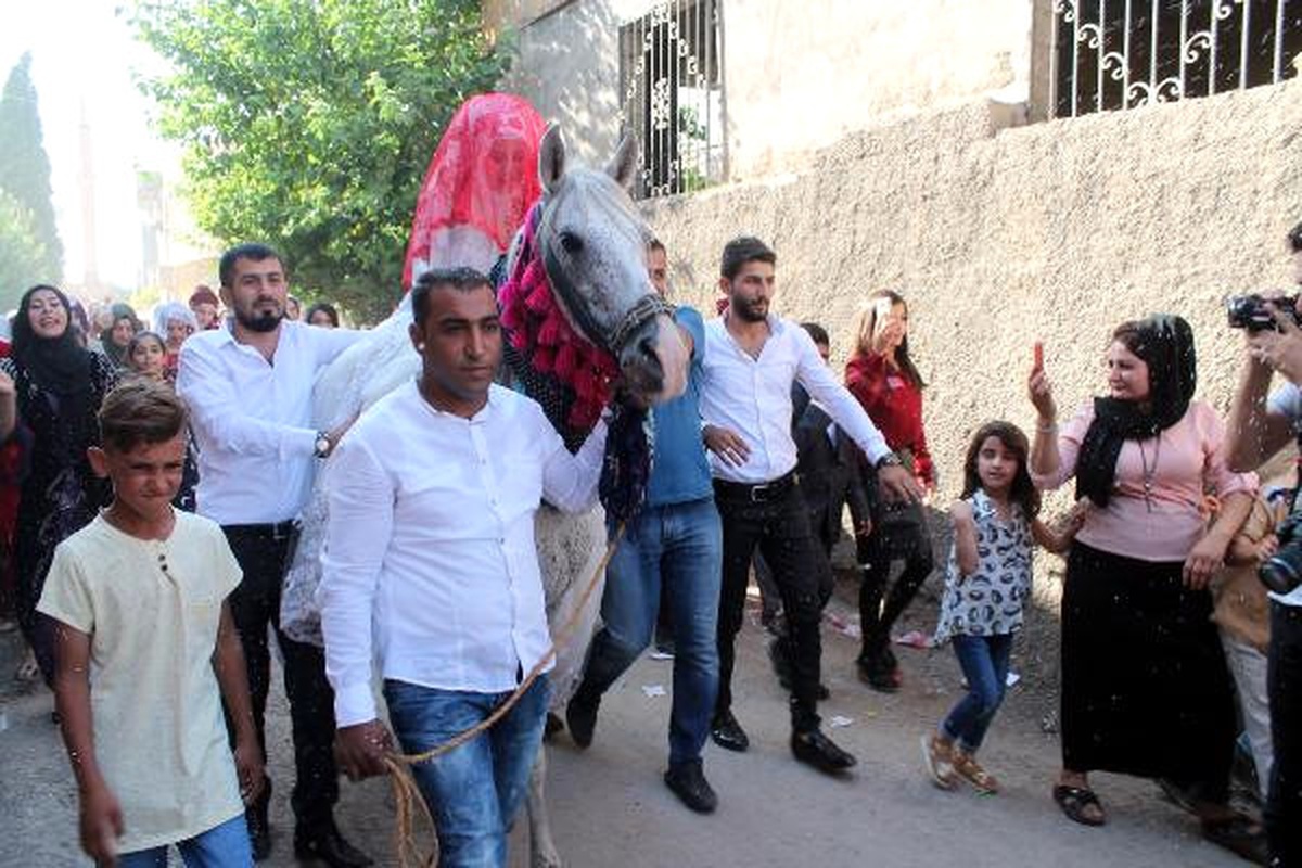 Silopi\'de At Üstünde Gelin Götürme Geleneği Yeniden Canlandı (Yeniden)