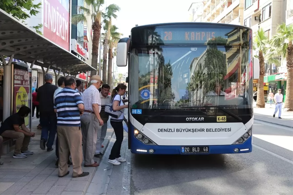 Denizli\'de Bayramın İlk İki Günü Otobüsler Ücretsiz Olacak