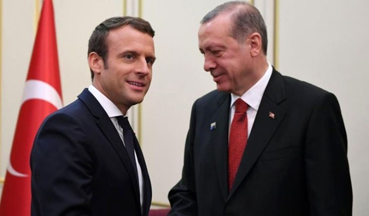 Macron, Erdoğan ile Görüştü