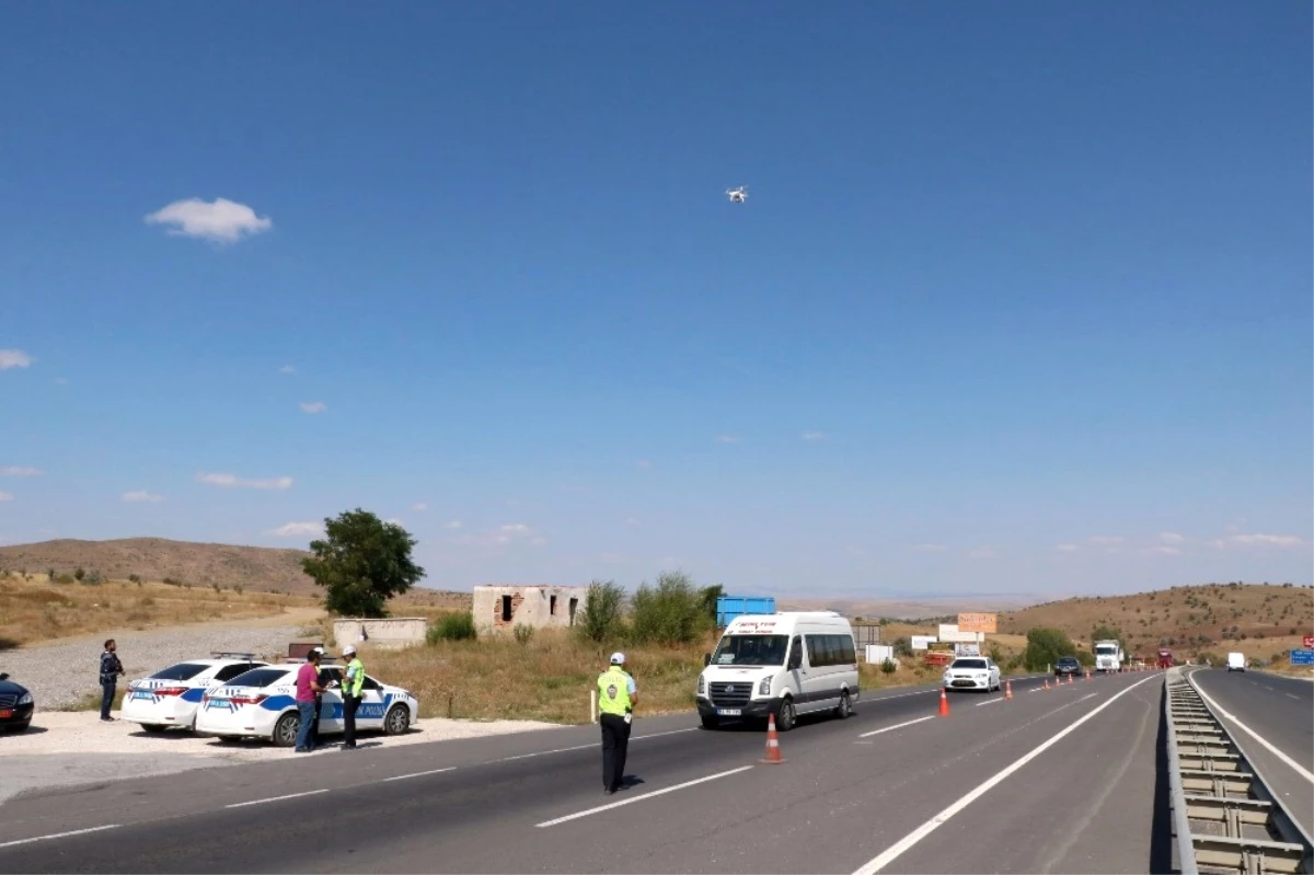 Yozgat\'ta Bayram Trafiğine \'Drone\'lu Denetim