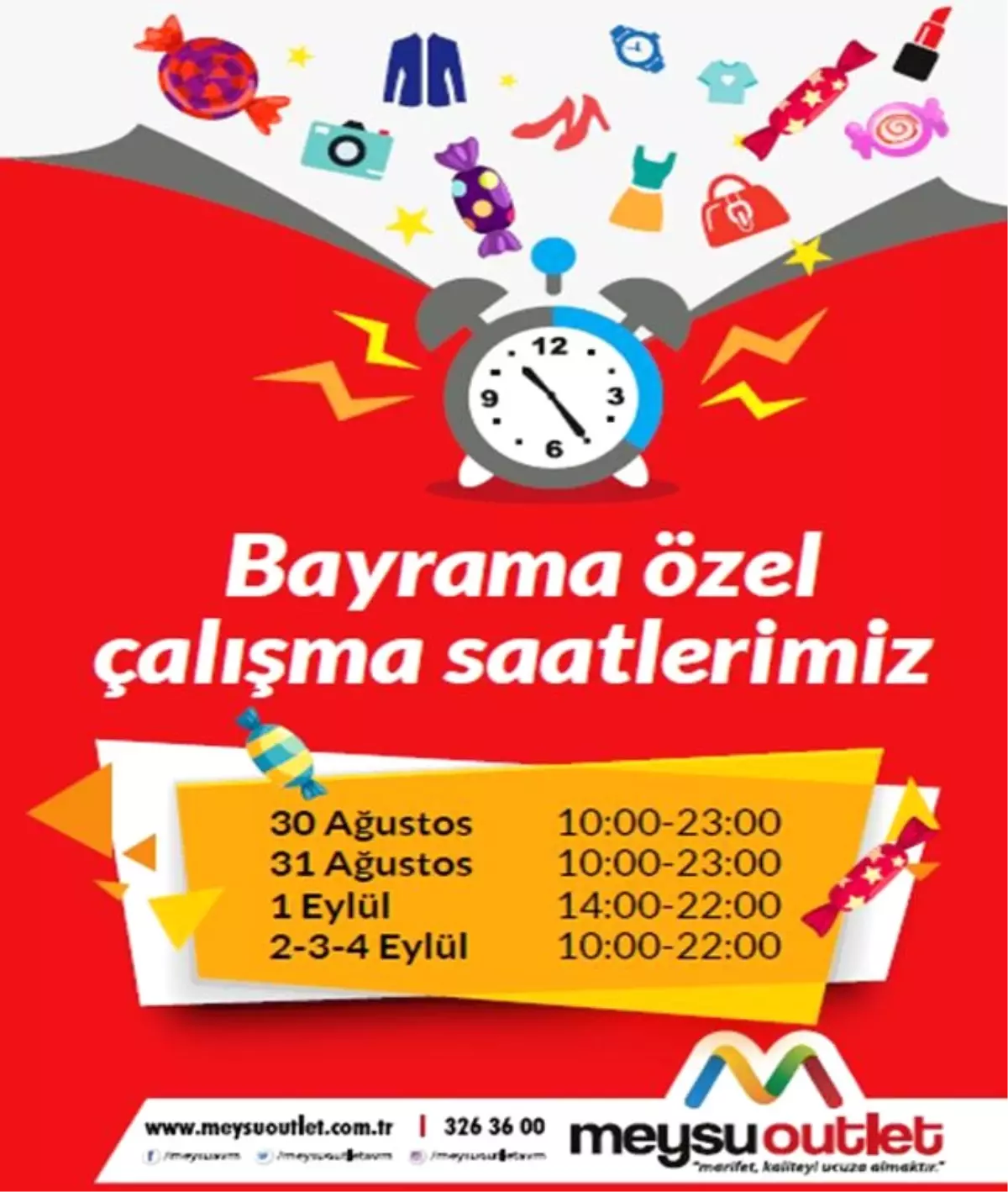 Meysu Outlet Bayram Saatlerini Uzattı