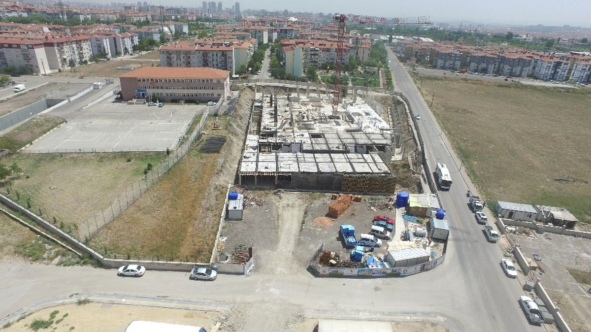 Sincan\'da Spor Kompleksinin Yapımına Devam Ediliyor