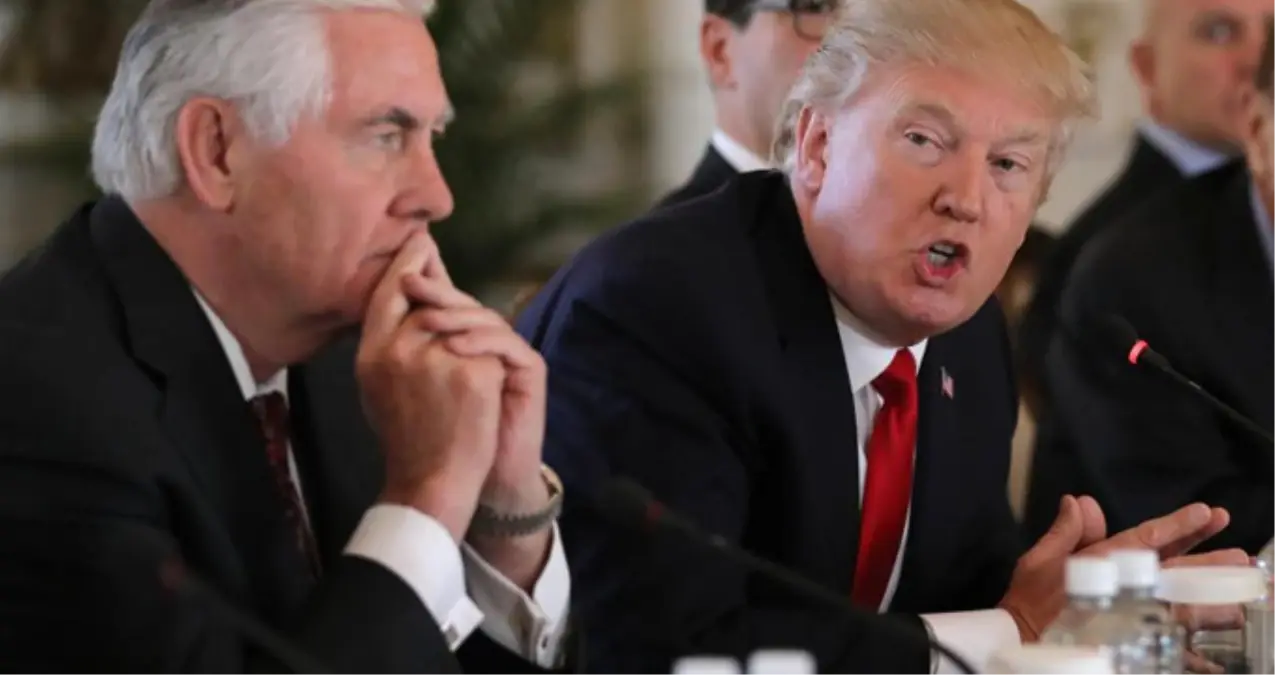 Tillerson\'un "Trump Kendi Adına Konuşuyor" Sözüne Beyaz Saray\'dan Sert Cevap Geldi