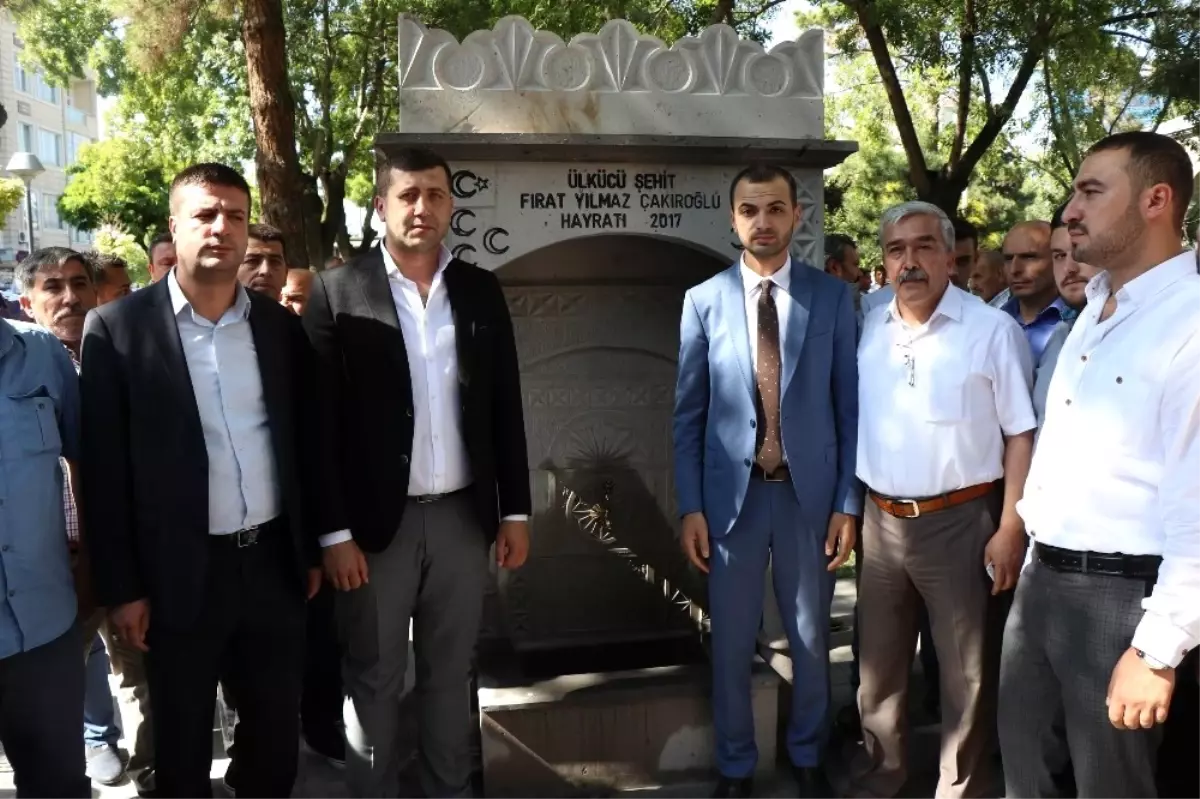 Fırat Yılmaz Çakıroğlu Adına Yaptırılan Çeşme Açıldı