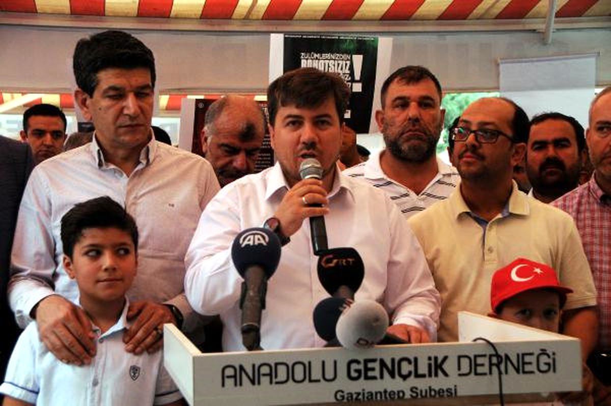 Gaziantep\'te, Arakan Protestosu